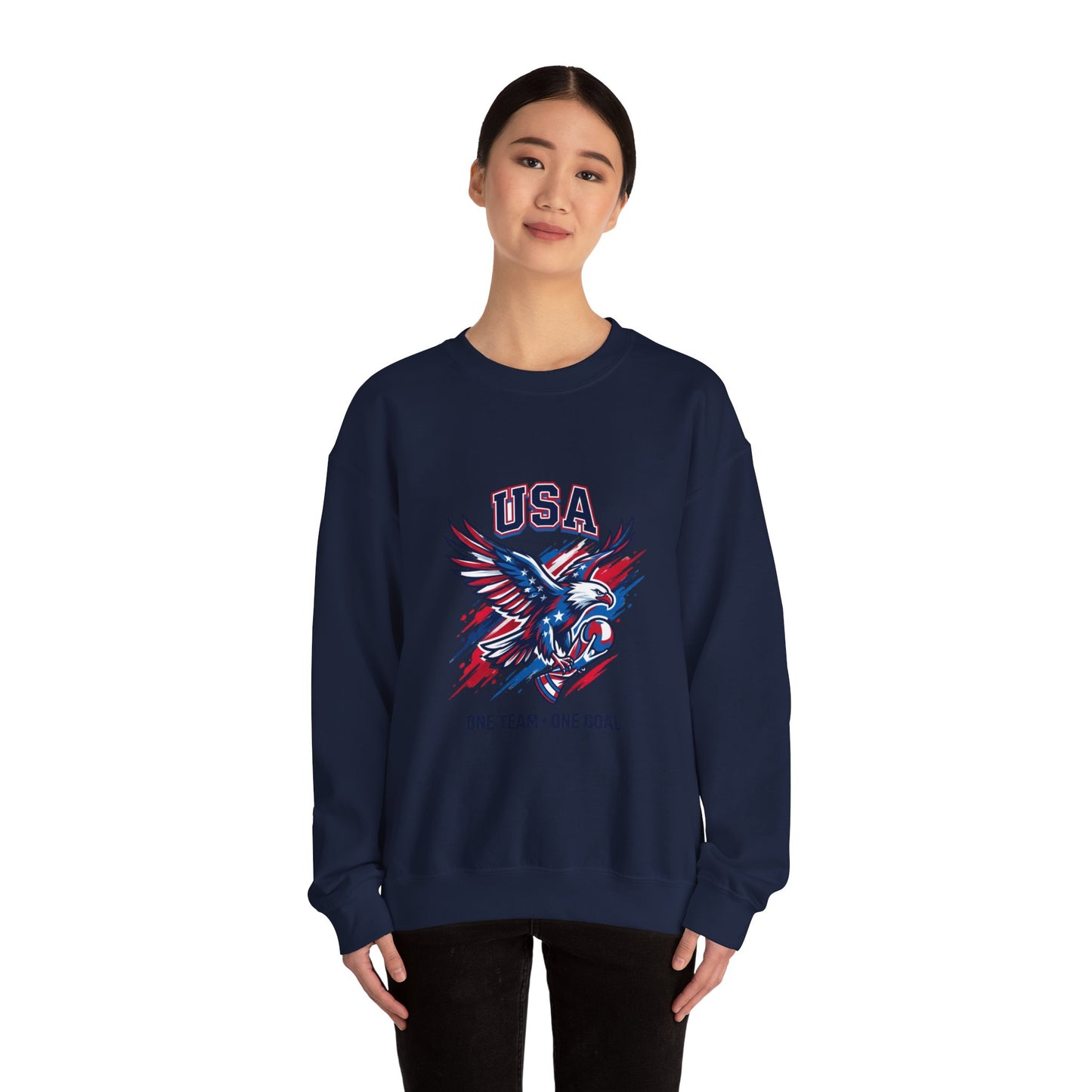 USA Eagle Soccer Crewneck Sweatshirt | Country Pride, Retro Soccer