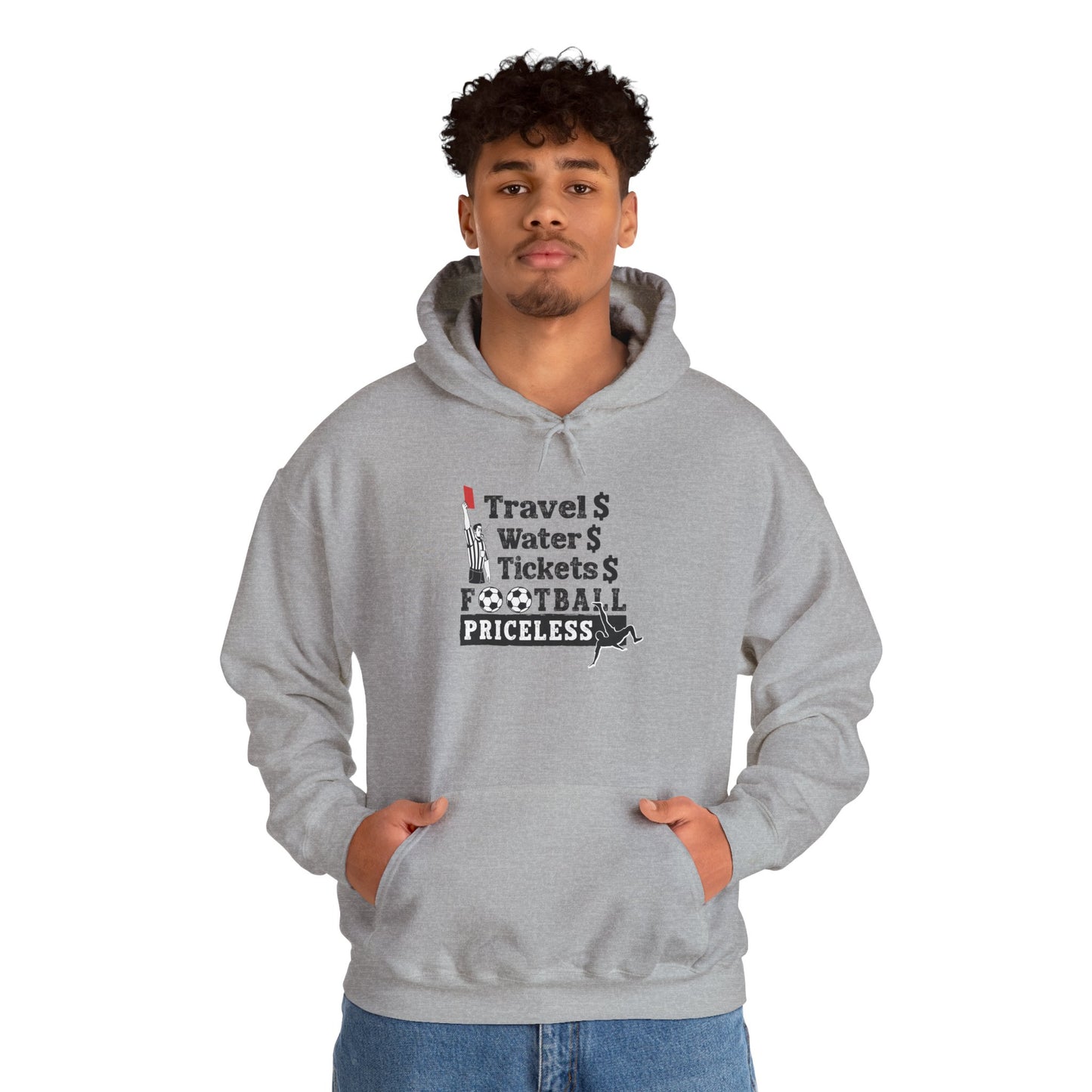 Football Priceless Hoodie — Travel, Water, Tickets Graphic Hoodie