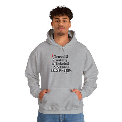 Football Priceless Hoodie — Travel, Water, Tickets Graphic Hoodie