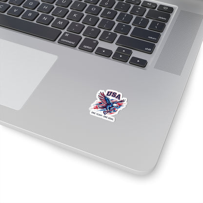 USA Eagle Soccer Sticker | country pride, retro soccer
