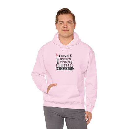 Football Priceless Hoodie — Travel, Water, Tickets Graphic Hoodie