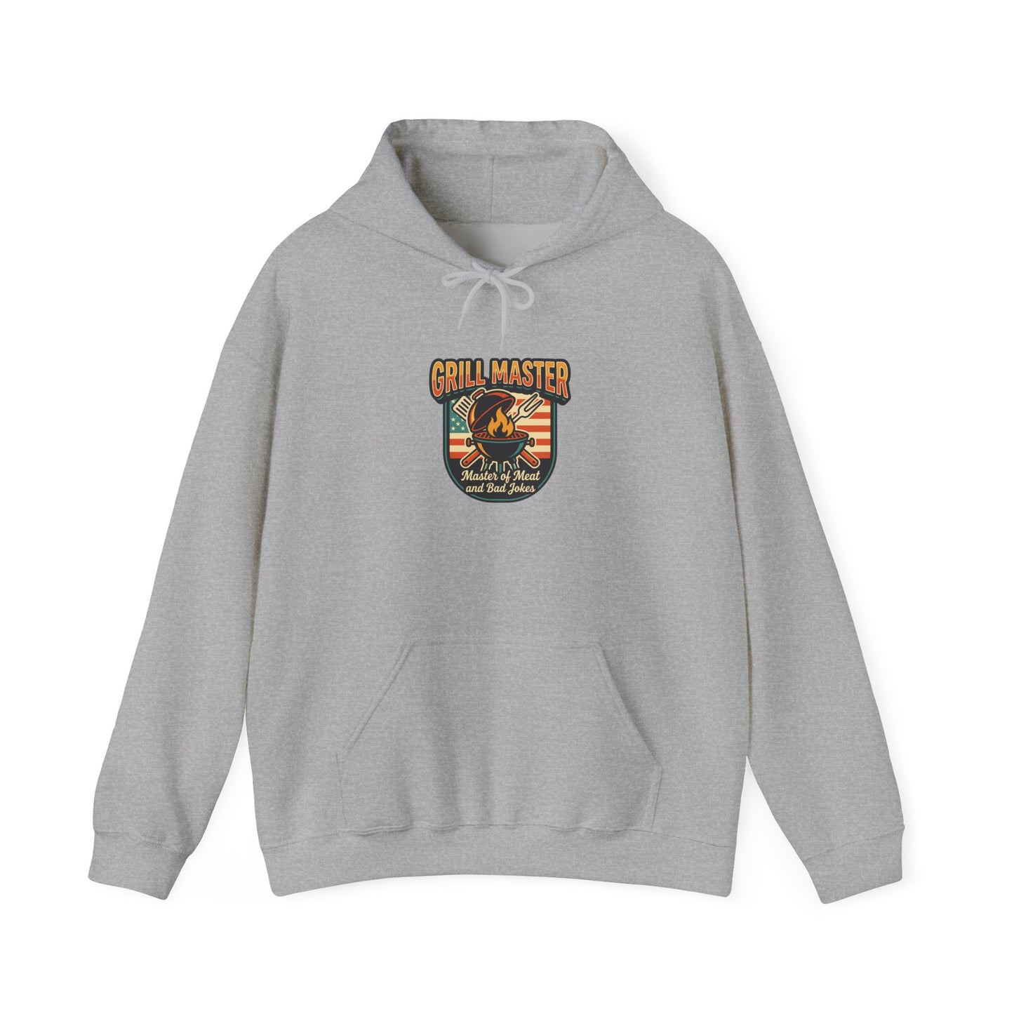 Grill Master Shield Hoodie | Father's Day, Retro Outdoorsy Dad