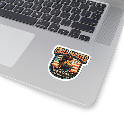 Grill Master Sticker | Father’s Day, Retro Outdoorsy, Sarcastic Dad