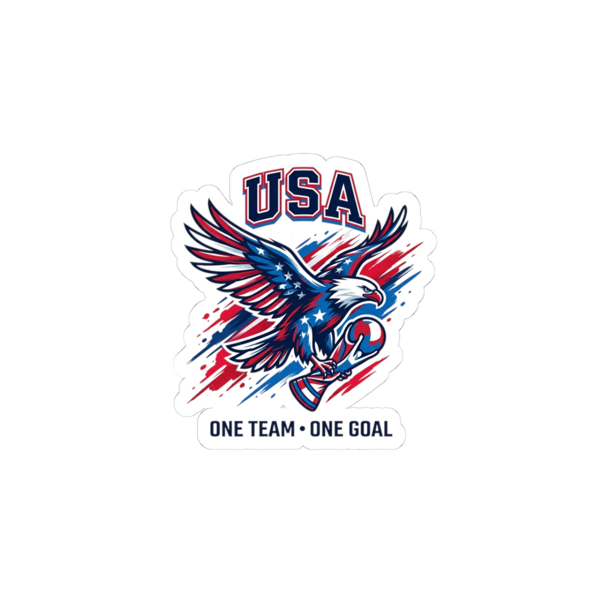 USA Eagle Soccer Sticker | country pride, retro soccer
