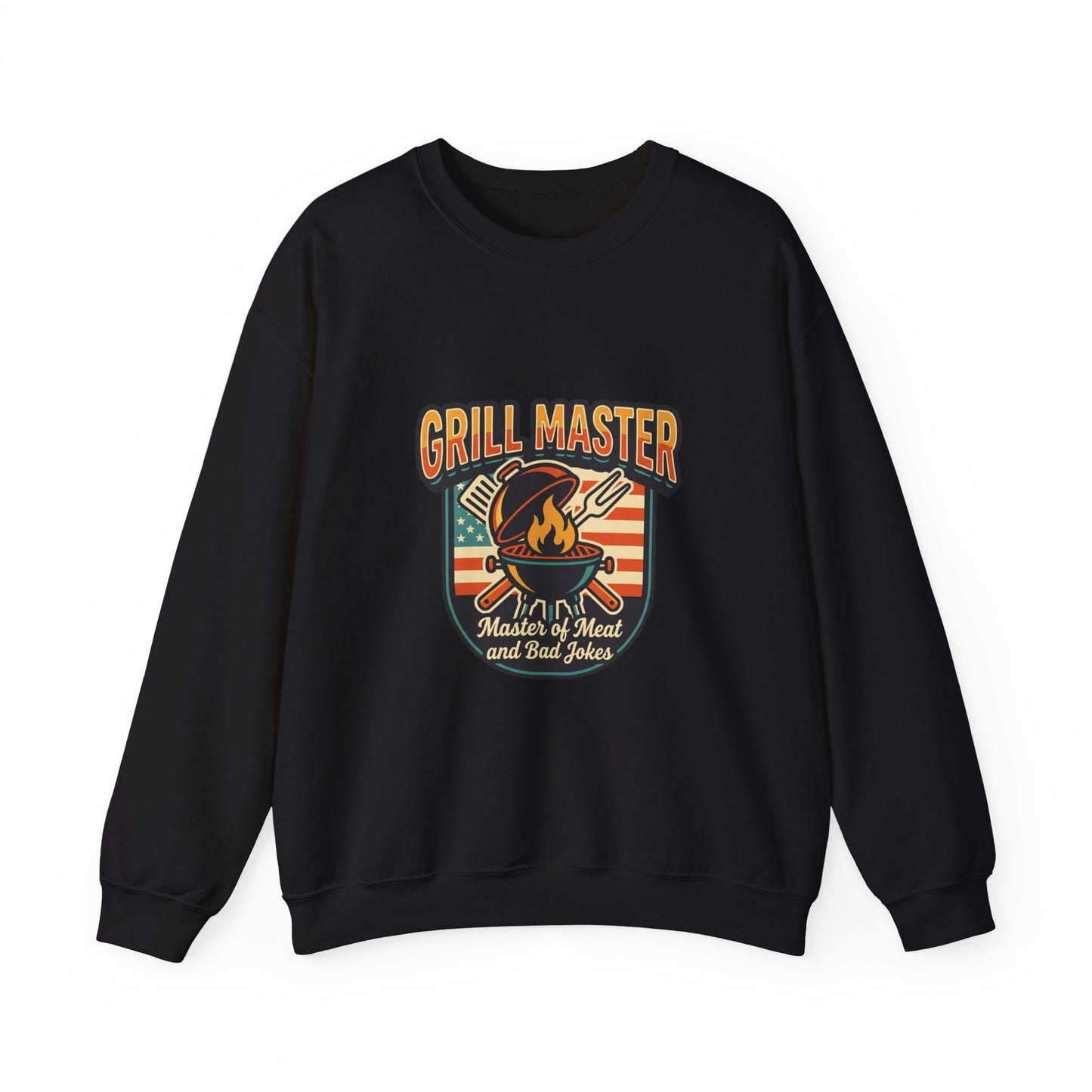Grill Master Crewneck Sweatshirt | Father’s Day, Retro BBQ Dad