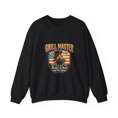 Grill Master Crewneck Sweatshirt | Father’s Day, Retro BBQ Dad