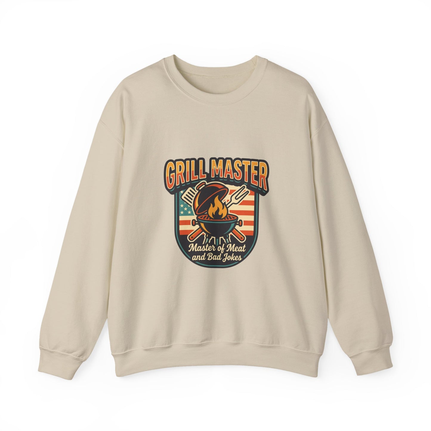 Grill Master Crewneck Sweatshirt | Father’s Day, Retro BBQ Dad