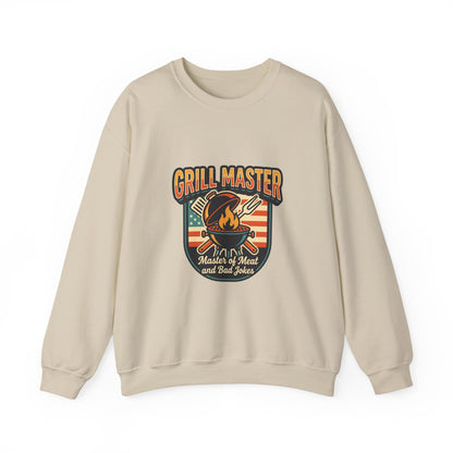 Grill Master Crewneck Sweatshirt | Father’s Day, Retro BBQ Dad