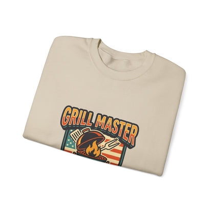 Grill Master Crewneck Sweatshirt | Father’s Day, Retro BBQ Dad