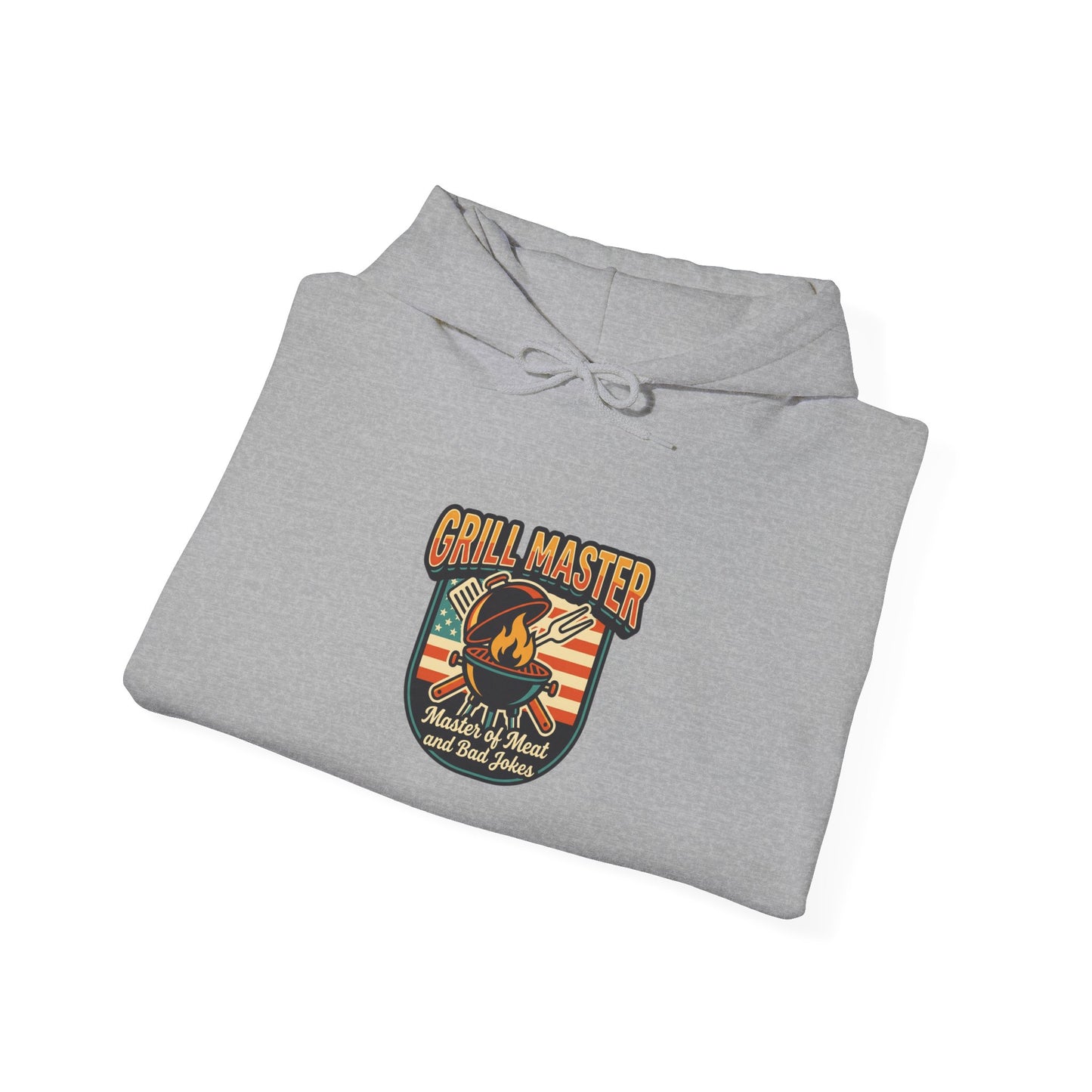 Grill Master Shield Hoodie | Father's Day, Retro Outdoorsy Dad