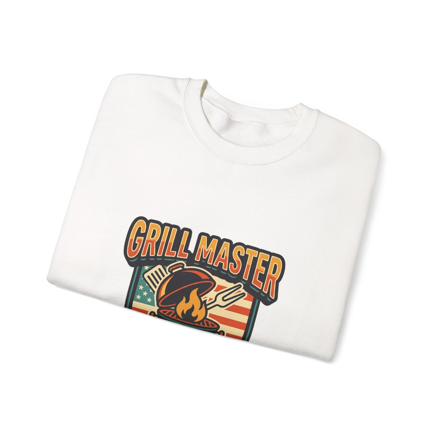 Grill Master Crewneck Sweatshirt | Father’s Day, Retro BBQ Dad