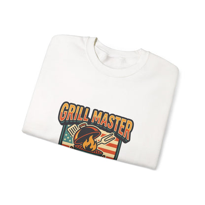 Grill Master Crewneck Sweatshirt | Father’s Day, Retro BBQ Dad