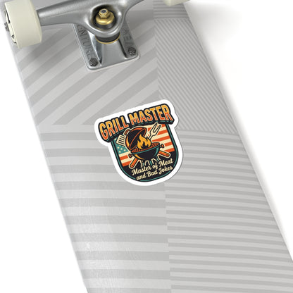 Grill Master Sticker | Father’s Day, Retro Outdoorsy, Sarcastic Dad