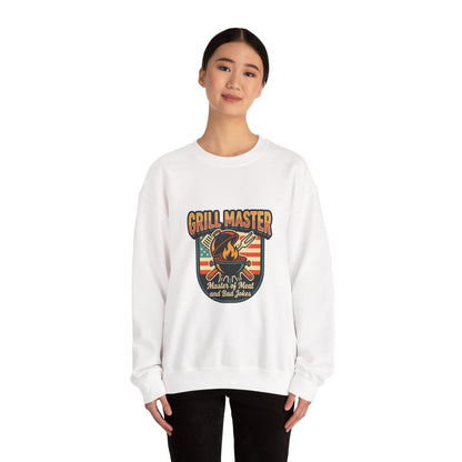 Grill Master Crewneck Sweatshirt | Father’s Day, Retro BBQ Dad