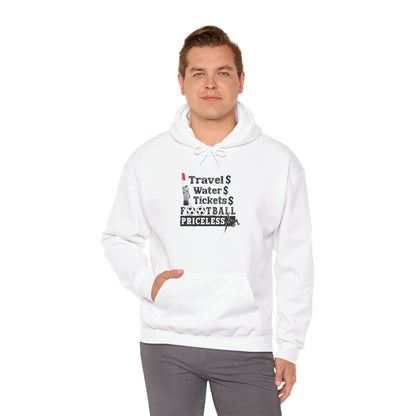 Football Priceless Hoodie — Travel, Water, Tickets Graphic Hoodie