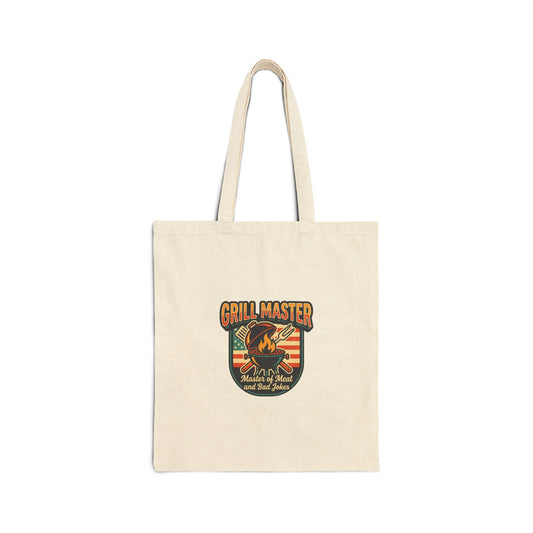 Grill Master Patch Tote Bag | Father’s Day, retro outdoorsy dad