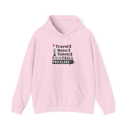 Football Priceless Hoodie — Travel, Water, Tickets Graphic Hoodie