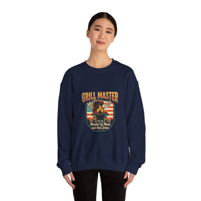 Grill Master Crewneck Sweatshirt | Father’s Day, Retro BBQ Dad