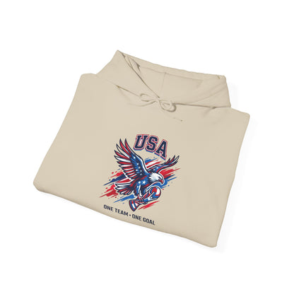 USA Eagle Crest Hoodie | country pride, retro soccer
