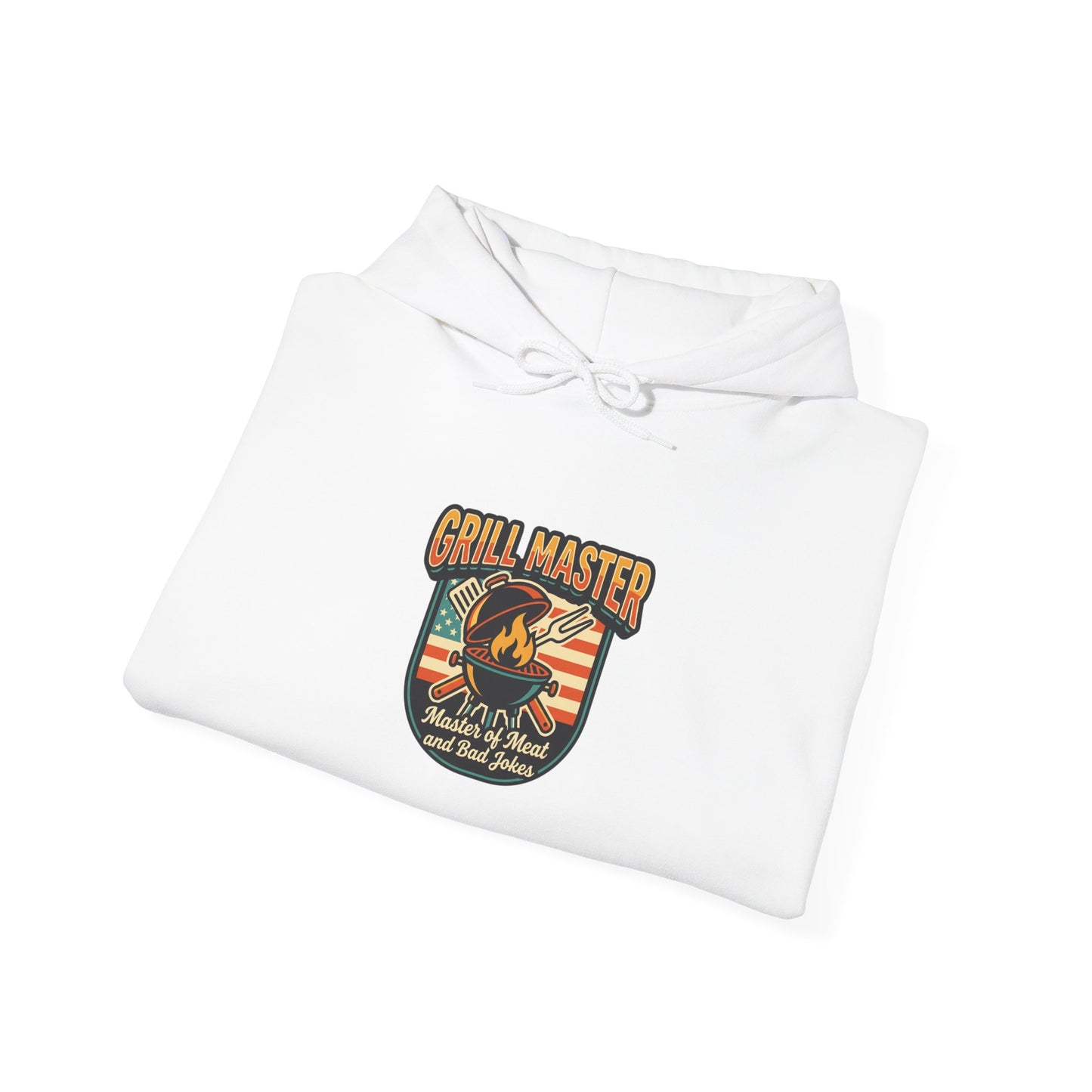 Grill Master Shield Hoodie | Father's Day, Retro Outdoorsy Dad