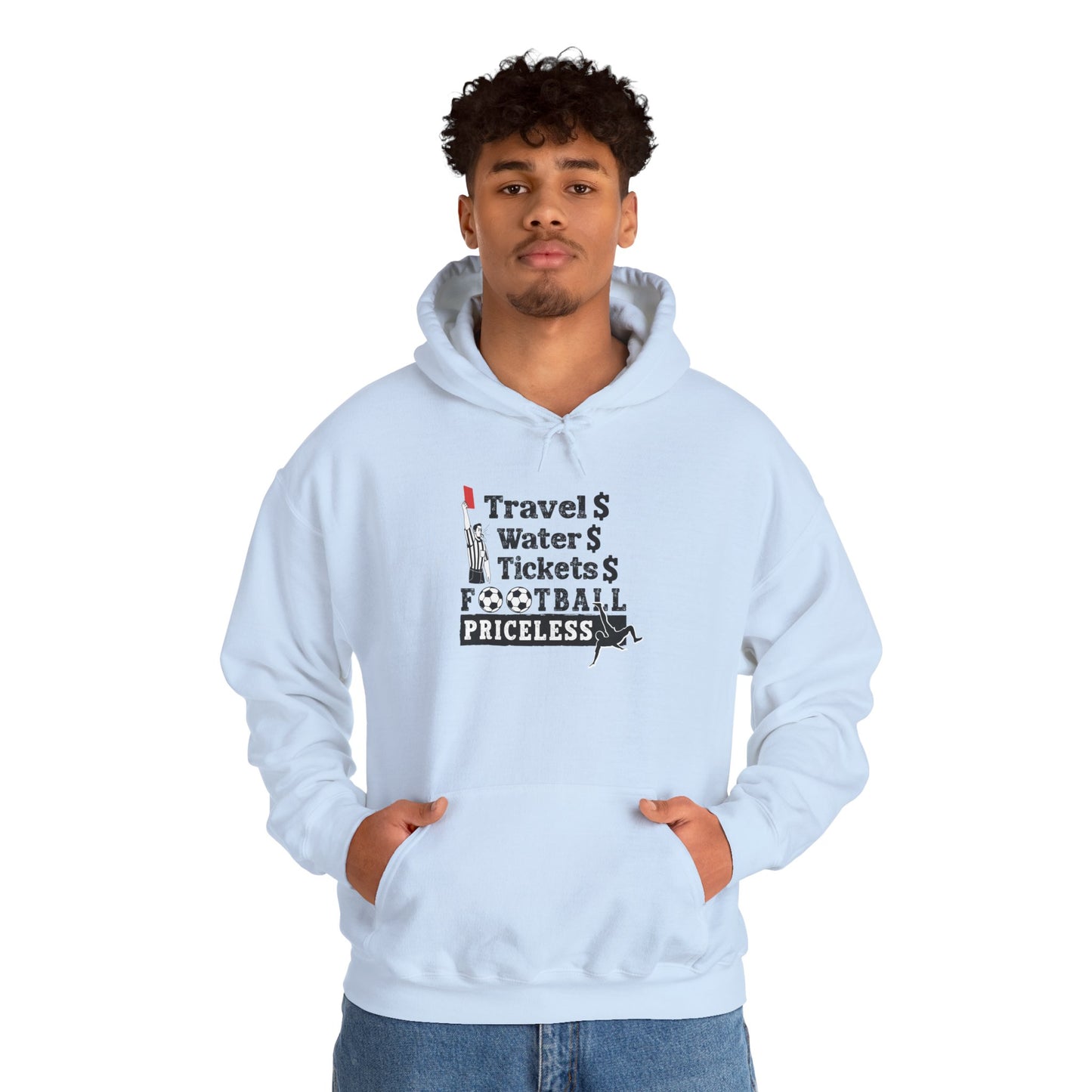 Football Priceless Hoodie — Travel, Water, Tickets Graphic Hoodie