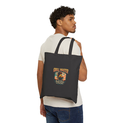 Grill Master Patch Tote Bag | Father’s Day, retro outdoorsy dad