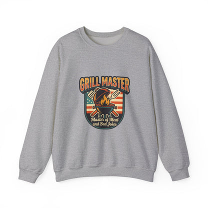 Grill Master Crewneck Sweatshirt | Father’s Day, Retro BBQ Dad