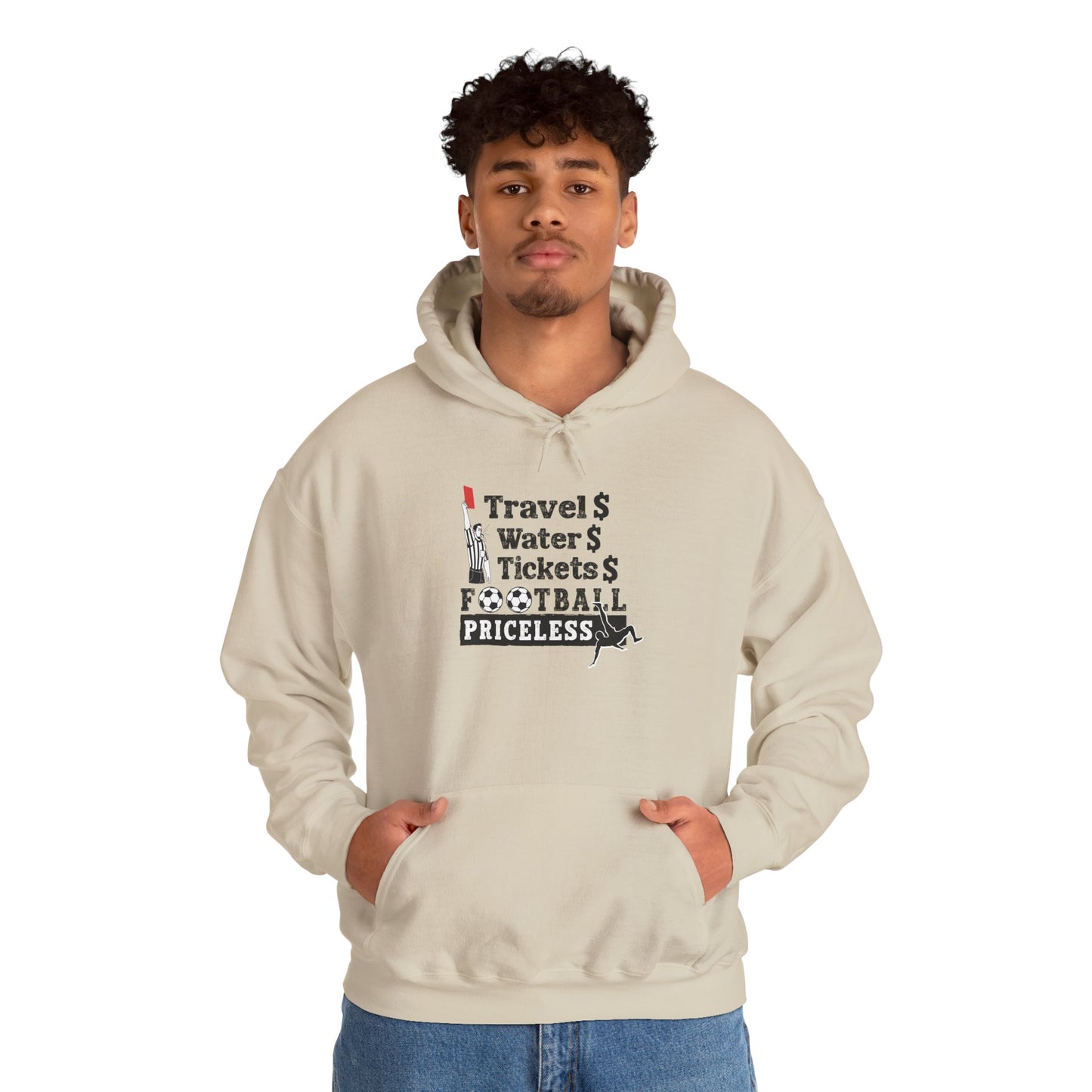 Football Priceless Hoodie — Travel, Water, Tickets Graphic Hoodie