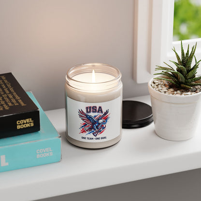 USA Eagle Soccer Candle, country pride | retro soccer, championship season