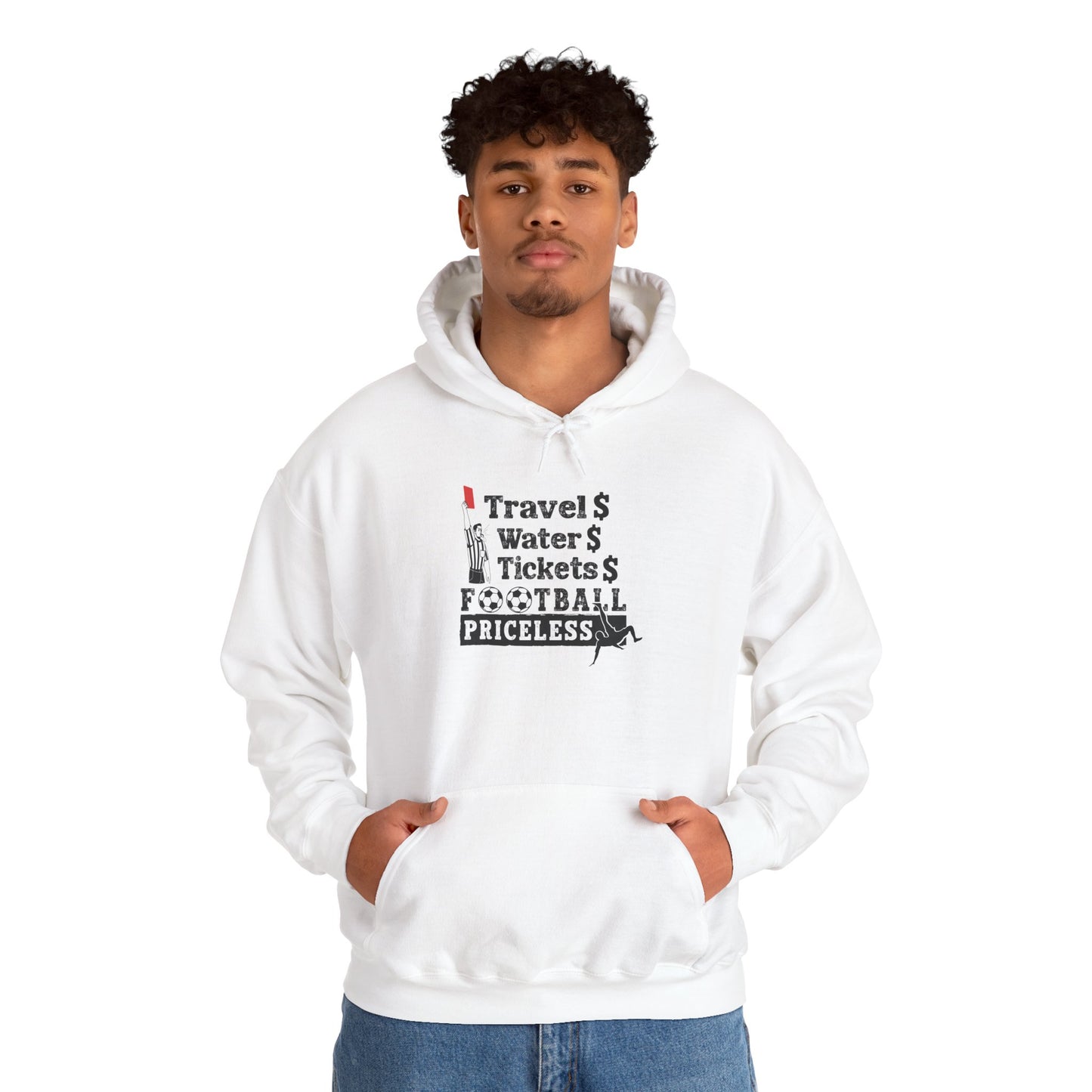 Football Priceless Hoodie — Travel, Water, Tickets Graphic Hoodie