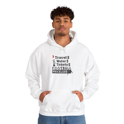 Football Priceless Hoodie — Travel, Water, Tickets Graphic Hoodie