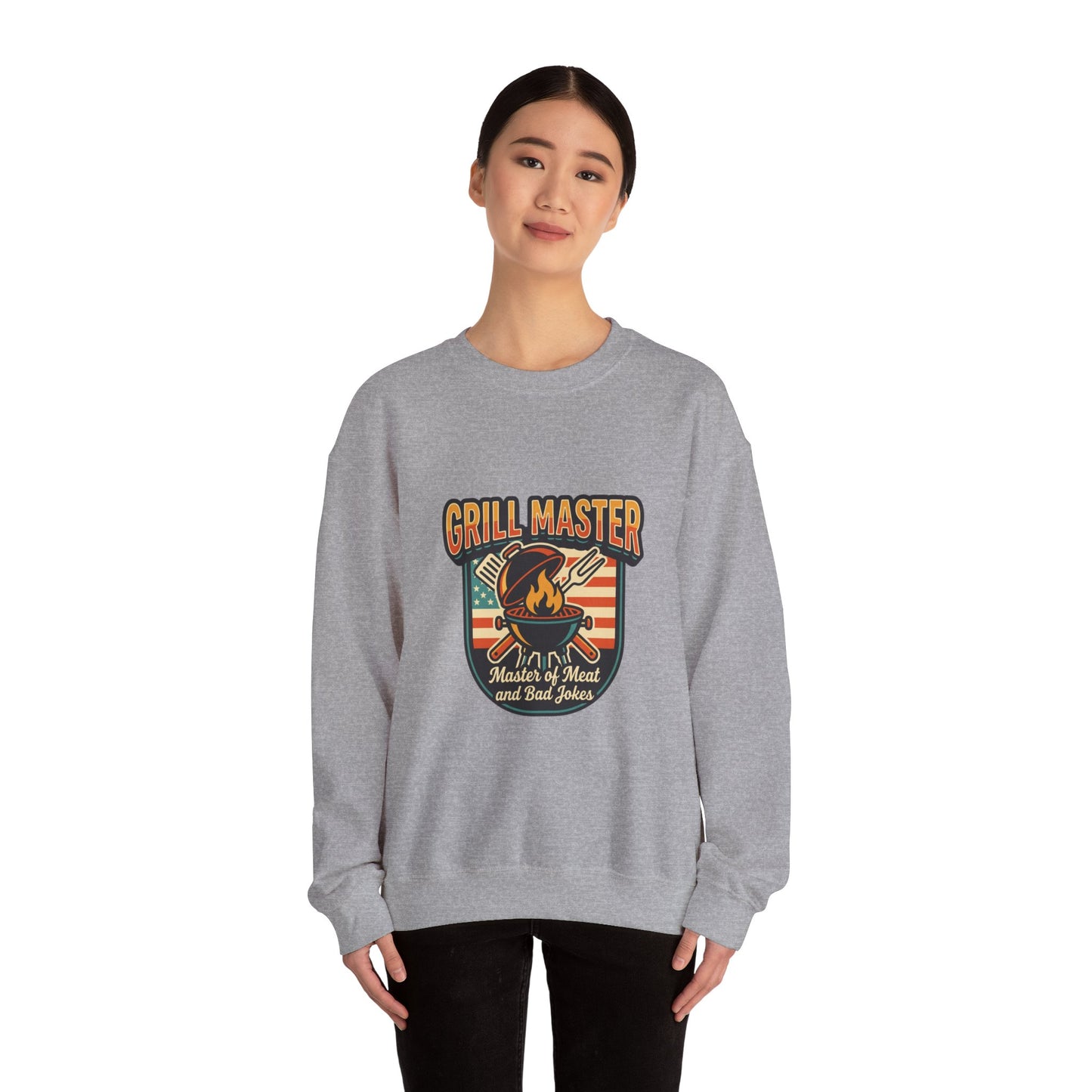 Grill Master Crewneck Sweatshirt | Father’s Day, Retro BBQ Dad