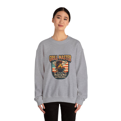 Grill Master Crewneck Sweatshirt | Father’s Day, Retro BBQ Dad