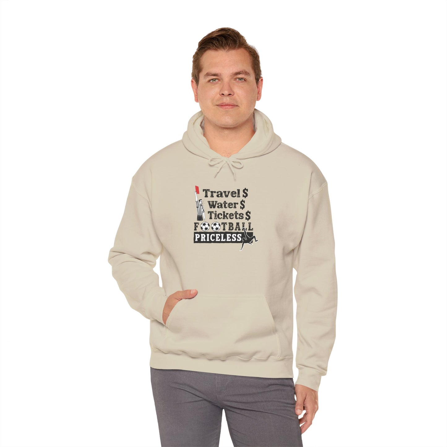 Football Priceless Hoodie — Travel, Water, Tickets Graphic Hoodie