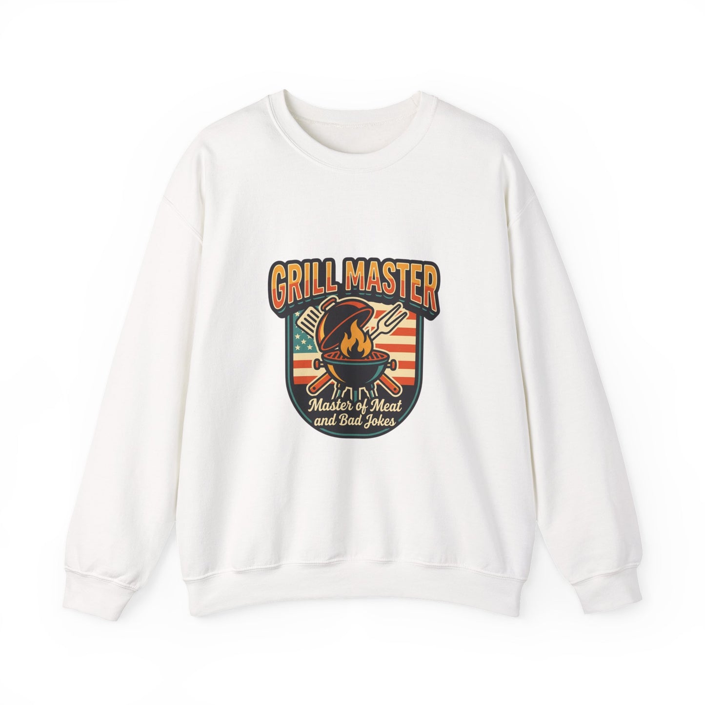 Grill Master Crewneck Sweatshirt | Father’s Day, Retro BBQ Dad