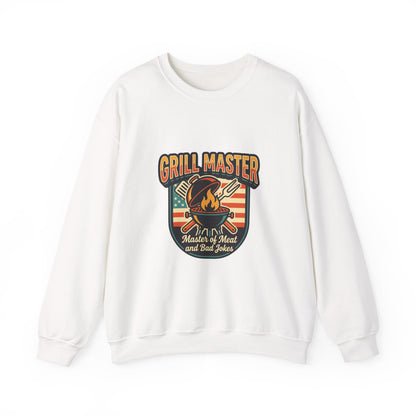 Grill Master Crewneck Sweatshirt | Father’s Day, Retro BBQ Dad