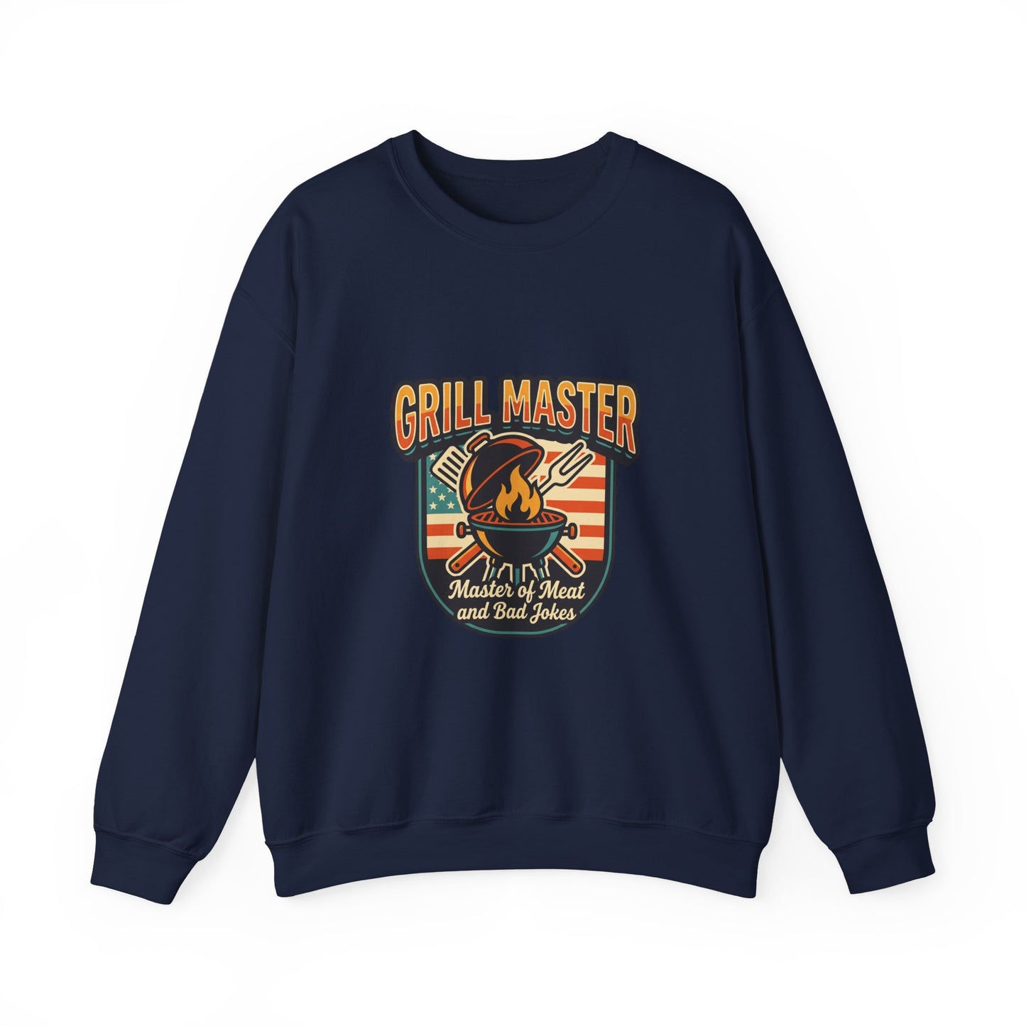 Grill Master Crewneck Sweatshirt | Father’s Day, Retro BBQ Dad