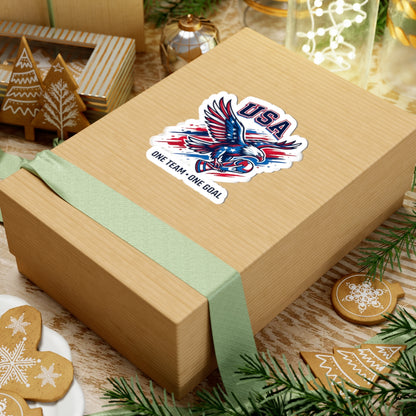 USA Eagle Soccer Sticker | country pride, retro soccer