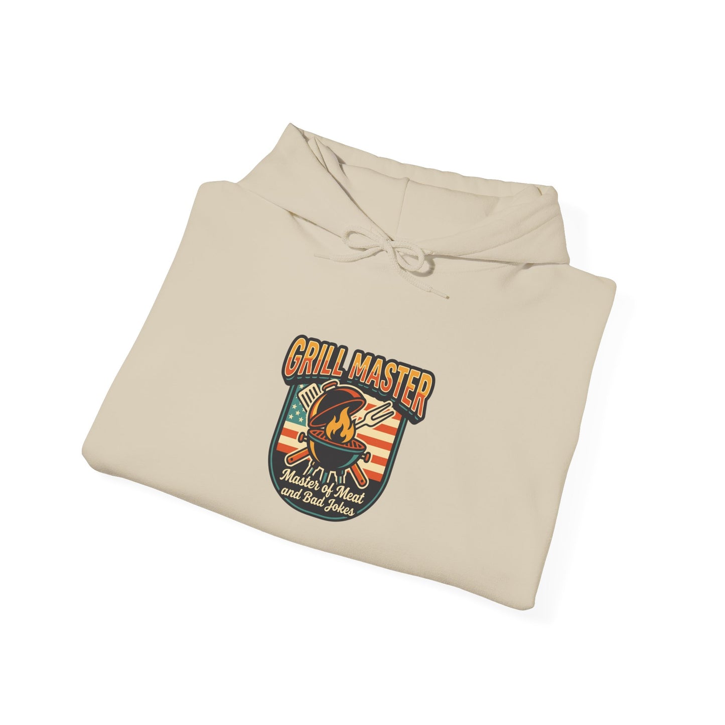 Grill Master Shield Hoodie | Father's Day, Retro Outdoorsy Dad