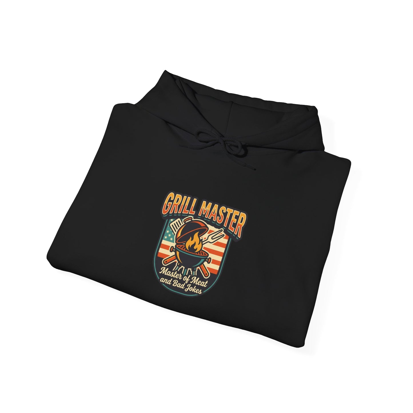 Grill Master Shield Hoodie | Father's Day, Retro Outdoorsy Dad