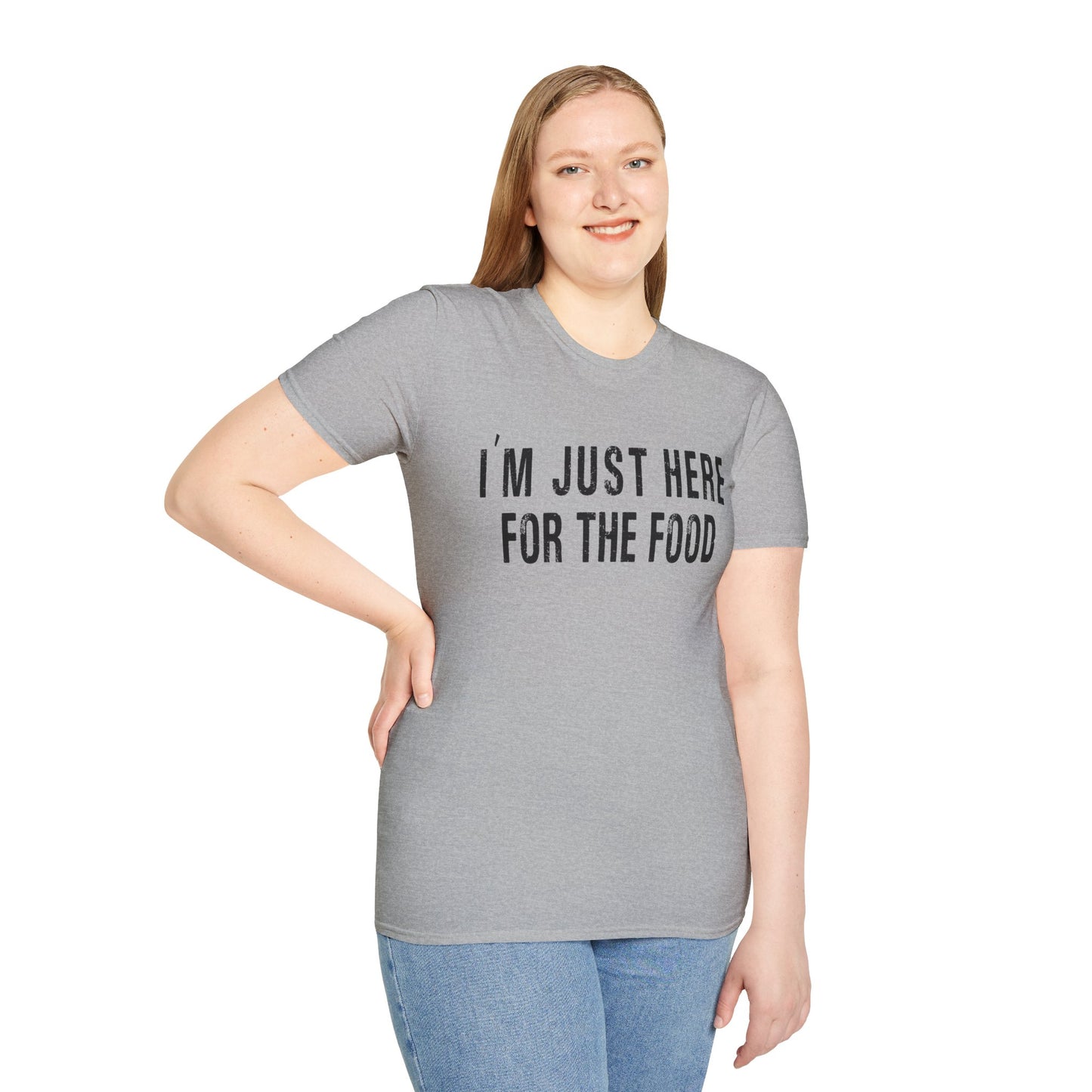 T-Shirt - "I'm Just Here for the Food" Funny Foodie Graphic Tee