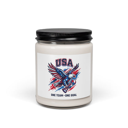 USA Eagle Soccer Candle, country pride | retro soccer, championship season