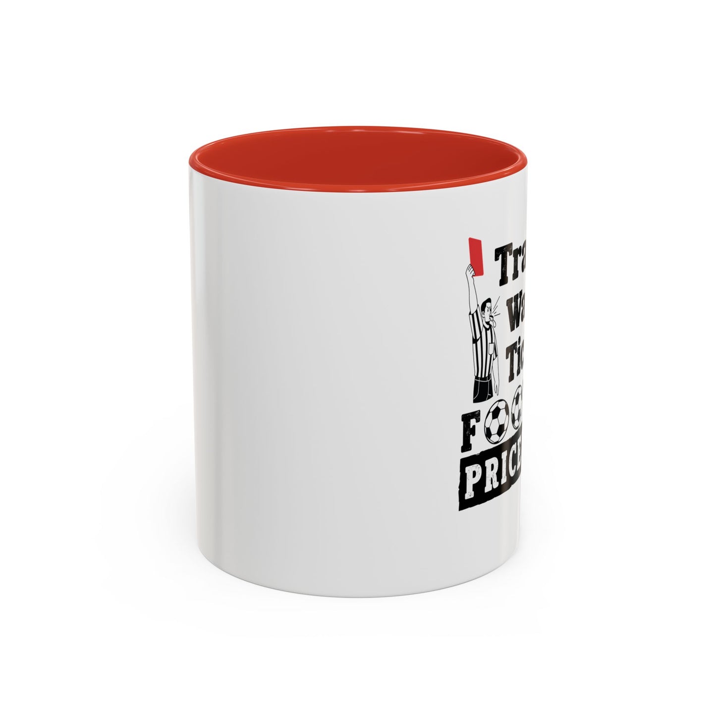 Football Priceless Accent Coffee Mug — "Travel, Water, Tickets" Gift for Soccer Fans
