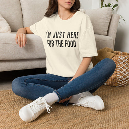T-Shirt - "I'm Just Here for the Food" Funny Foodie Graphic Tee