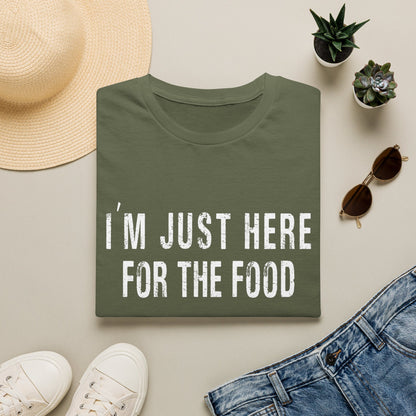 I'm just here for the food funny t-shirt