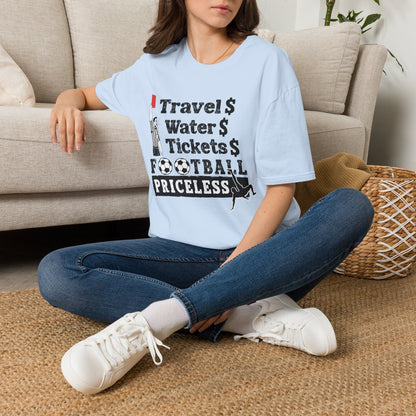 T-Shirt — "Travel  Water  Tickets  Football Priceless" Referee Humor Tee Soccer fan t-shirt