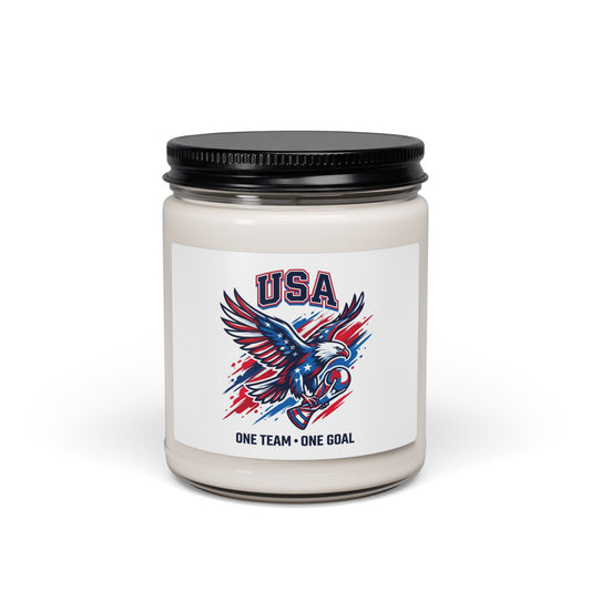 USA Eagle Soccer Candle, country pride | retro soccer, championship season