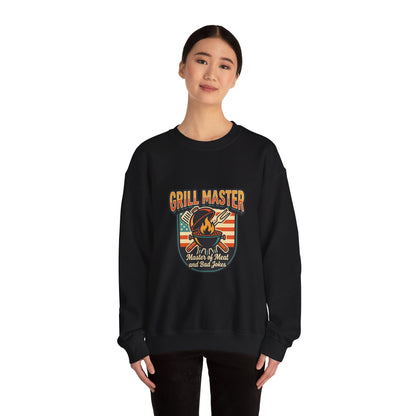 Grill Master Crewneck Sweatshirt | Father’s Day, Retro BBQ Dad