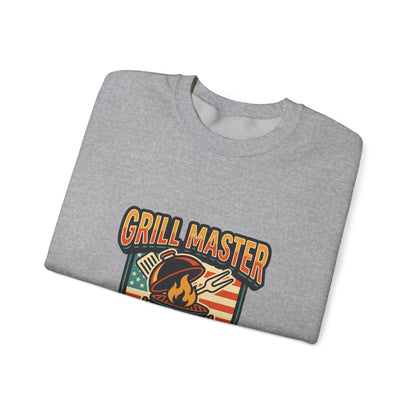 Grill Master Crewneck Sweatshirt | Father’s Day, Retro BBQ Dad