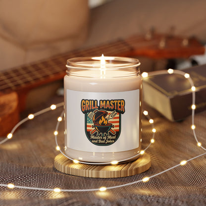 Grill Master Candle | Soy Candle for Dad, Retro Outdoorsy Father’s Day